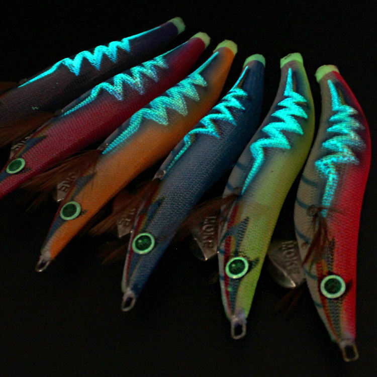 1912 Hot-selling Luminous Squid Jig More Colors Available for Customization