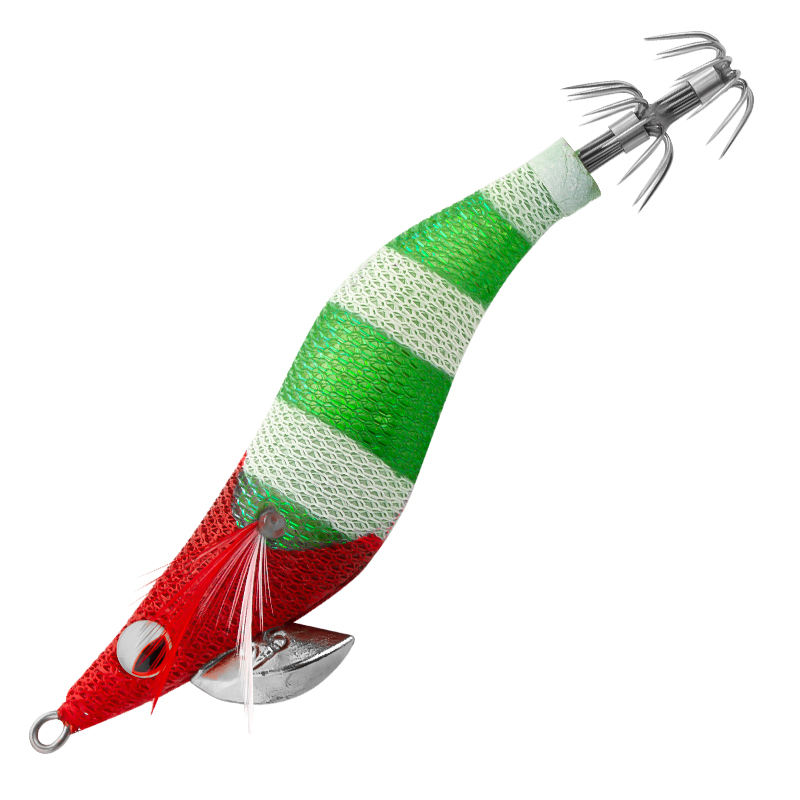 JYWT2304 Squid Jig Luminous Egi Japanese Cloth Plastic Hard Bait Squid Fishing Lure