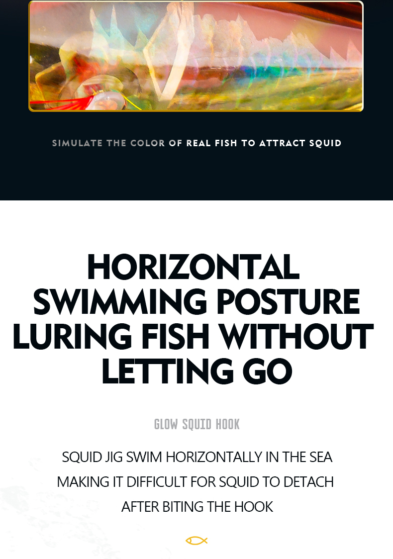 toto squid jig luminous body sea fishing lure horizontal squid fishing lure plastic bait