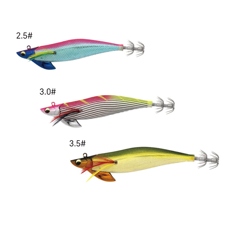 FLMK2415 Squid Jig Luminous Egi Japanese Plastic Hard Bait Fishing Lure