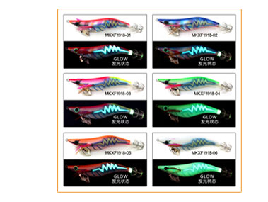 toto squid jig luminous body sea fishing lure horizontal squid fishing lure plastic bait
