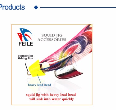 artificial squid jig for fishing from china
