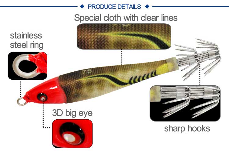 2019 popular lead squid jig high quality for fishing