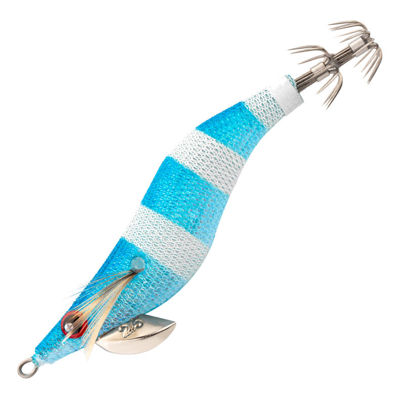 JYWT2304 Squid Jig Luminous Egi Japanese Cloth Plastic Hard Bait Squid Fishing Lure