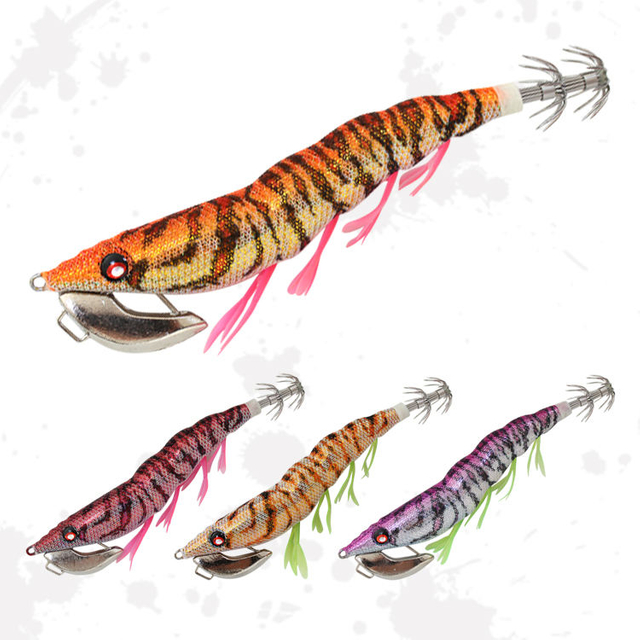 MKS1716 New Squid Jig 3D Simulation of Squid Jig Body More Colors for Choice