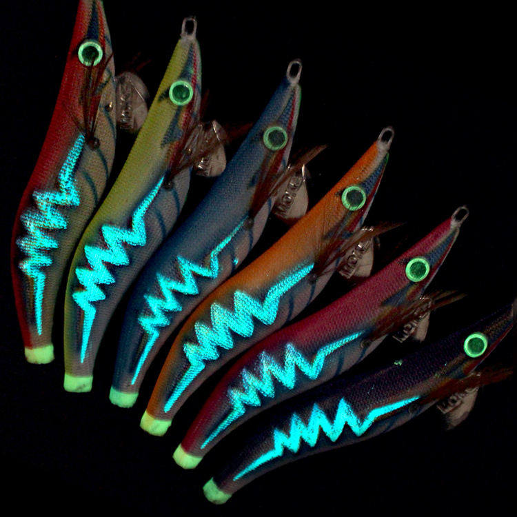 1912 Hot-selling Luminous Squid Jig More Colors Available for Customization