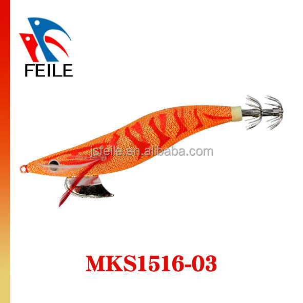 MKD1516 Classic Colorful Squid Jig Fishing Lure Glow Japanese Hook Squid Jig