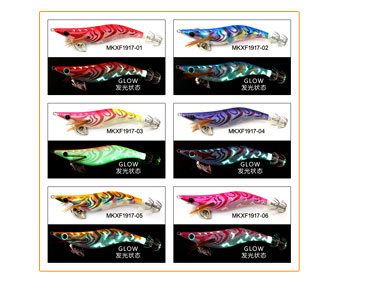 2019 new Japanese glow squid jig eight colors for choice