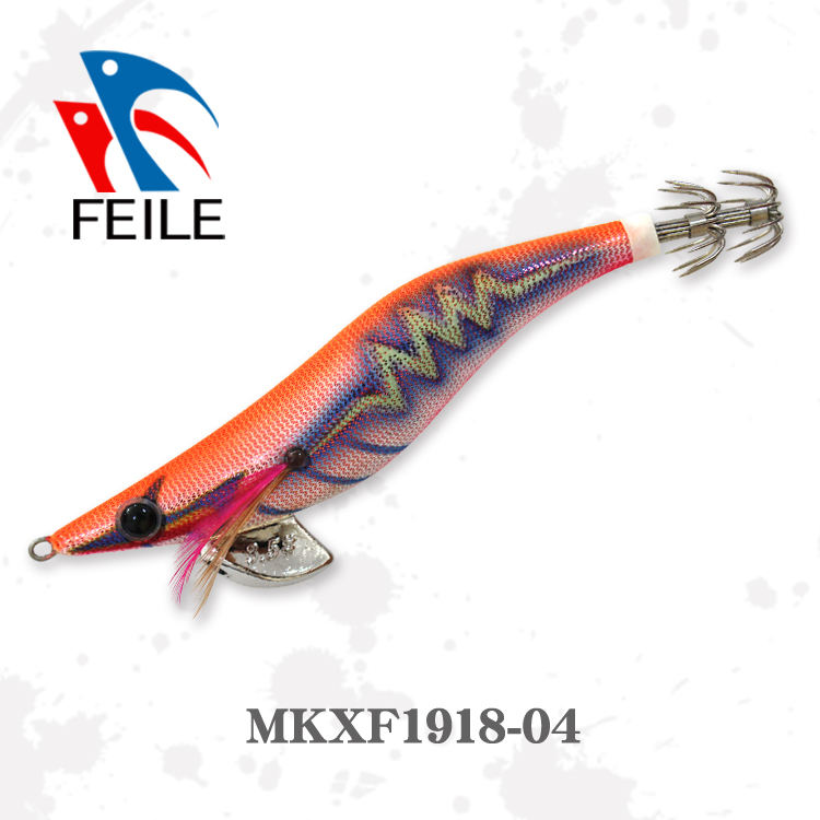 MKXF1918 High Quality Japanese 490 Glow with Rattle Squid Jig