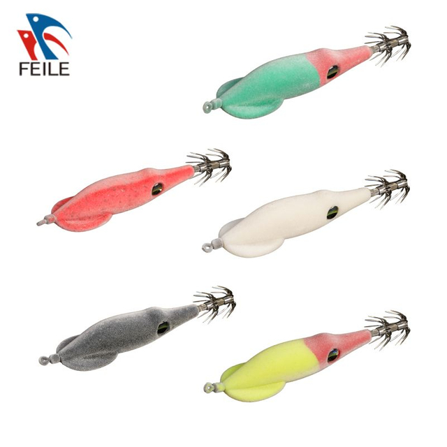 FLMK2443 Squid Jig Luminous Egi Japanese Plastic Hard Bait Fishing Lure