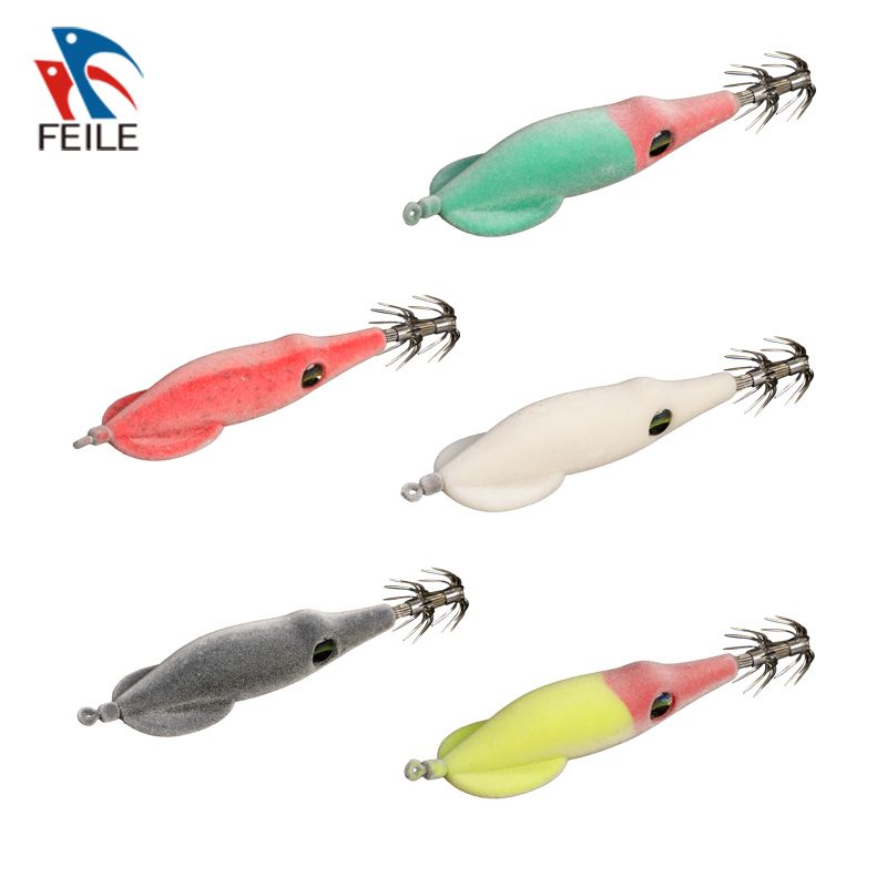 FLMK2443 Squid Jig Luminous Egi Japanese Plastic Hard Bait Fishing Lure