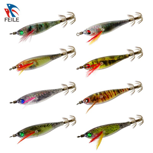FLMK24113D Squid Jig Luminous Egi Japanese Plastic Hard Bait Fishing Lure
