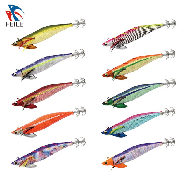 FLMK2415 Squid Jig Luminous Egi Japanese Plastic Hard Bait Fishing Lure