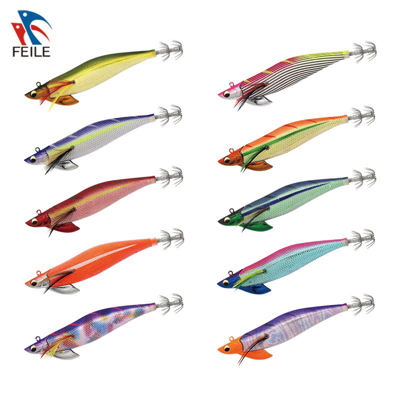 FLMK2415 Squid Jig Luminous Egi Japanese Plastic Hard Bait Fishing Lure