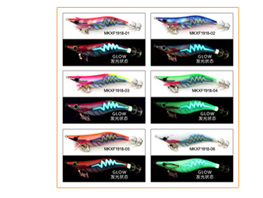 2019 new Japanese glow squid jig eight colors for choice