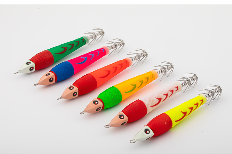egi squid jig 120g heavy lead squid jig double hook glow squid jig lure