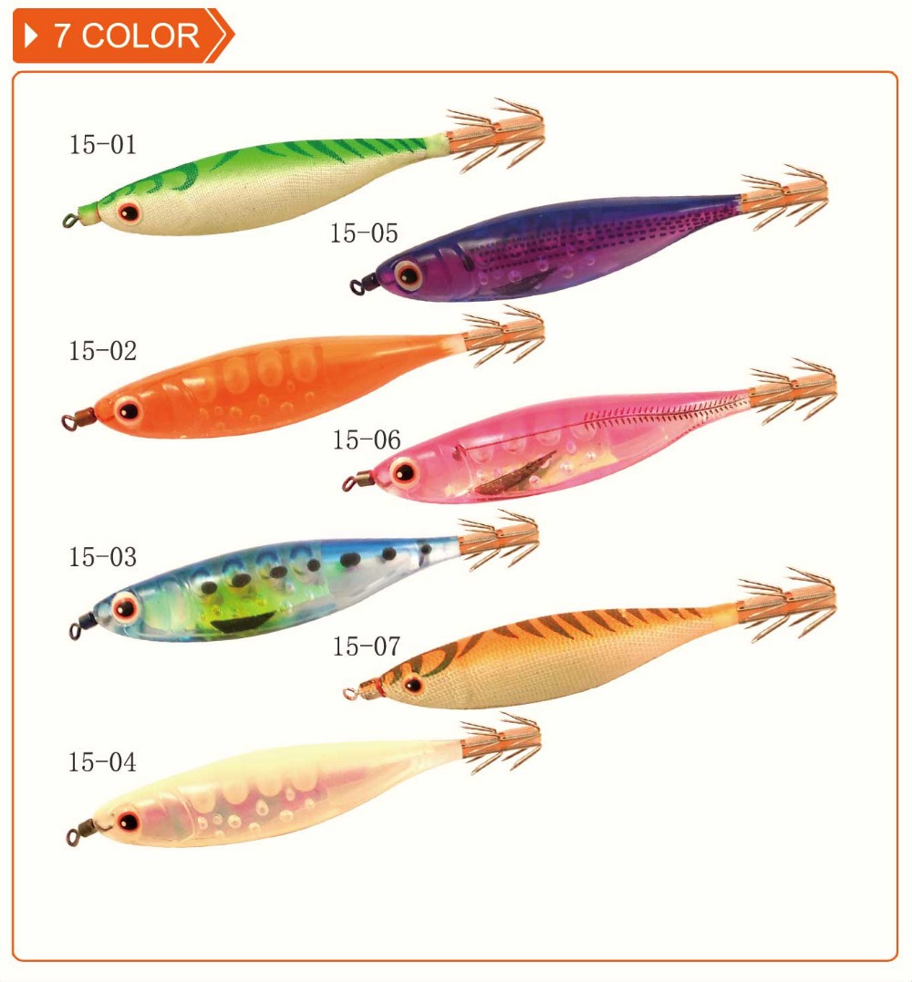 High quality 100mm plastic squid jig
