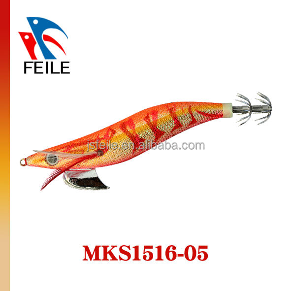 MKD1516 Classic Colorful Squid Jig Fishing Lure Glow Japanese Hook Squid Jig