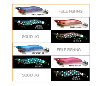 2019 new Japanese 490 glow squid jig four colors for choice