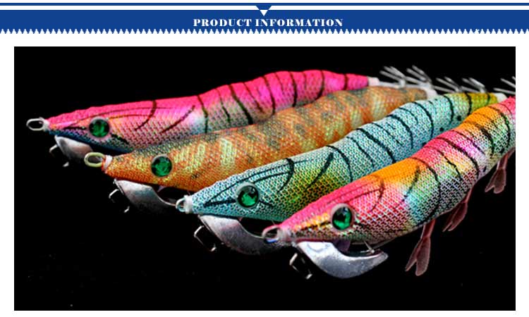 2019 new squid jig 3D simulation of squid jig body more colors for choice