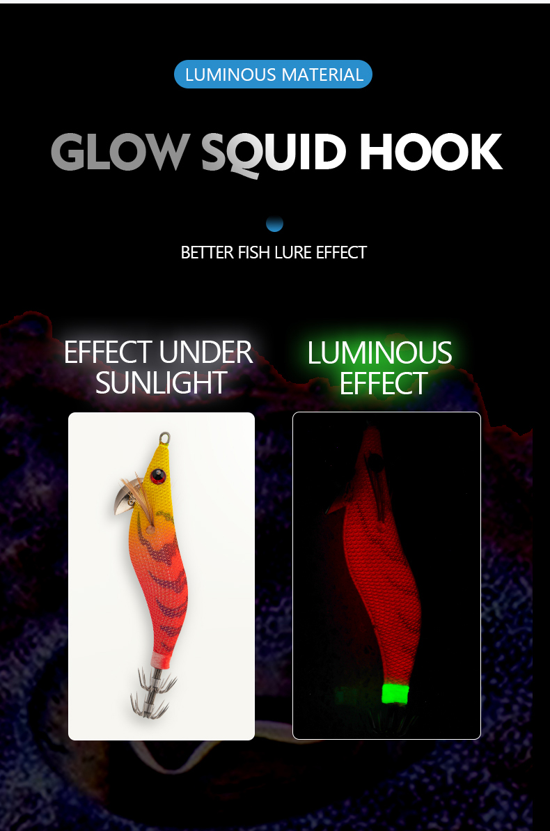 squid jig luminous egi japanese plastic hard bait fishing lure