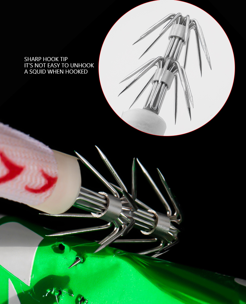 egi squid jig 120g heavy lead squid jig double hook glow squid jig lure