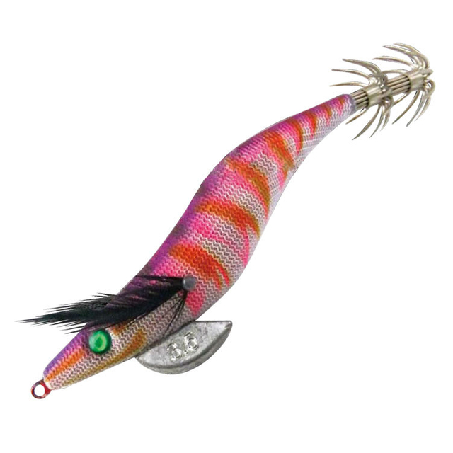 MKS022 Environmental Protection Material Korea Squid Jig with Double Hole Zinc Weight