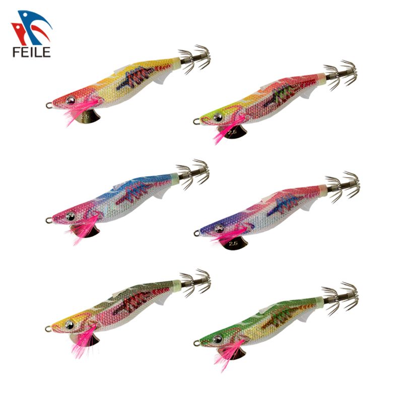 JYXK2401 Squid Jig Luminous Egi Japanese Plastic Hard Bait Fishing Lure