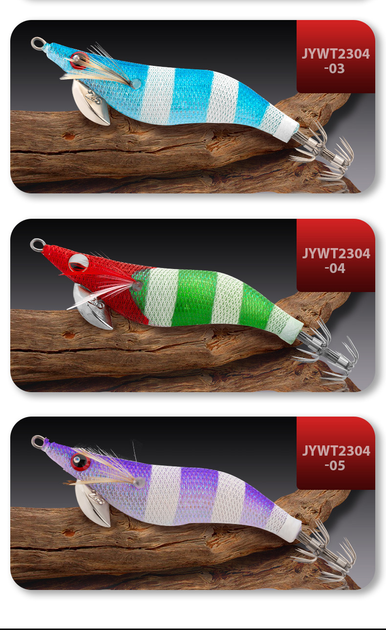 squid jig luminous egi japanese cloth plastic hard bait squid fishing lure