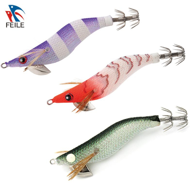 FLMK2405 Squid Jig Luminous Egi Japanese Plastic Hard Bait Fishing Lure