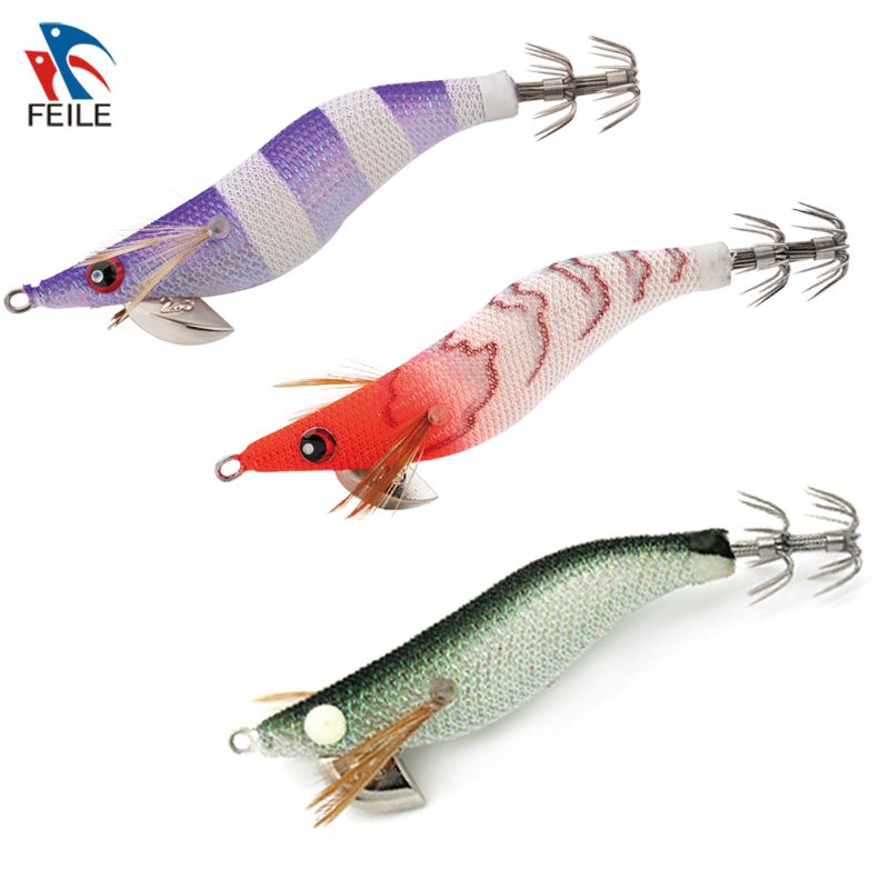 FLMK2405 Squid Jig Luminous Egi Japanese Plastic Hard Bait Fishing Lure