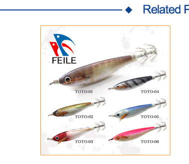 toto squid jig luminous body sea fishing lure horizontal squid fishing lure plastic bait