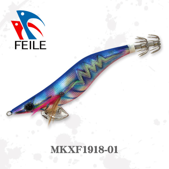 MKXF1918 High Quality Japanese 490 Glow with Rattle Squid Jig