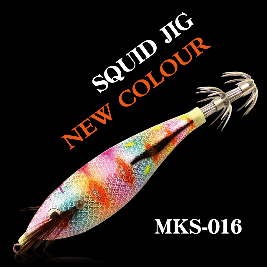 Artificial colorful 80mm squid jig