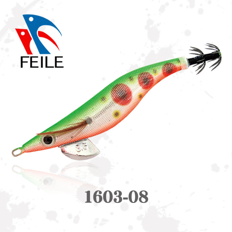 1603-1 Saltwater Jig Fishing Lure Luminous Squid Jig