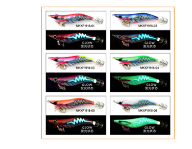2019 new glow squid jig more colors available for customization