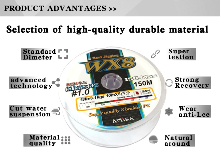 8 braid fly fishing pe line