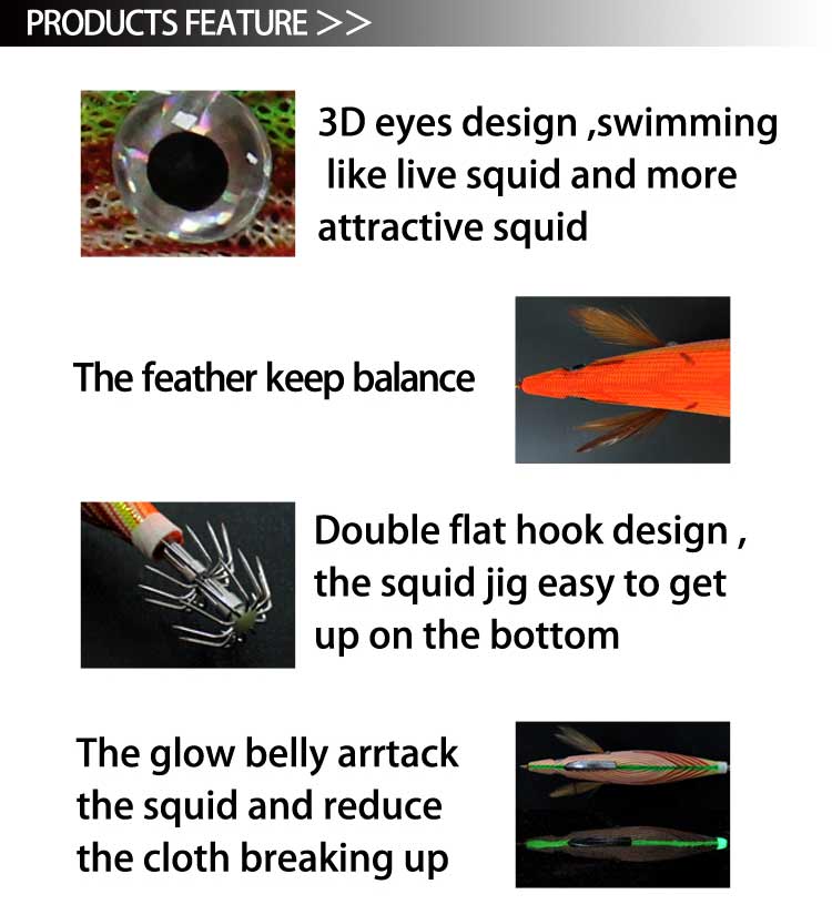 cheap squid jig fishing tackle fishing hook in stock
