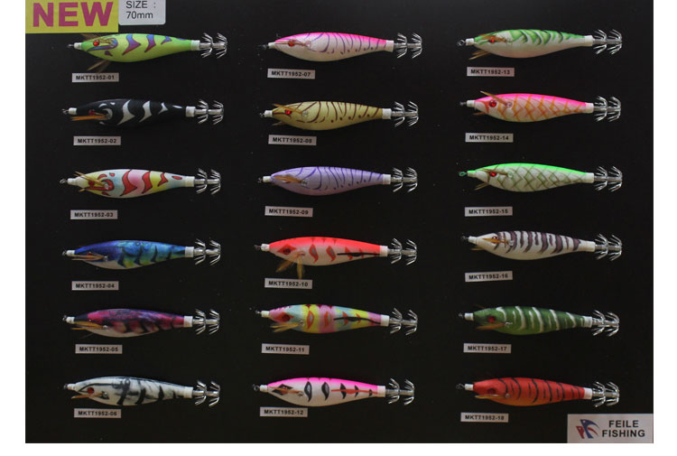 japanese plastic balance TOTO squid jig fishing lure